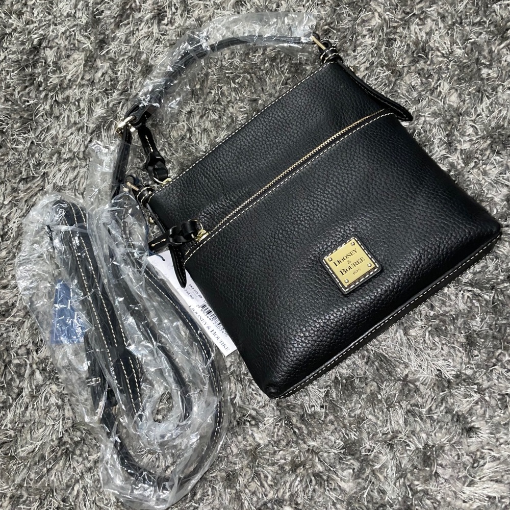 Dooney & Bourke Pebble Leather Letter Carrier